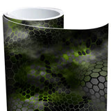 Chameleon Camo Black and Green Vinyl Roll