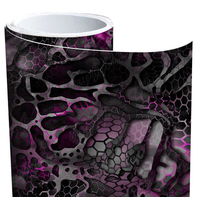 Chameleon Camo Black and Pink XD Vinyl Roll