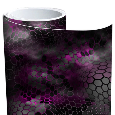 Chameleon Camo Black and Pink Vinyl Roll