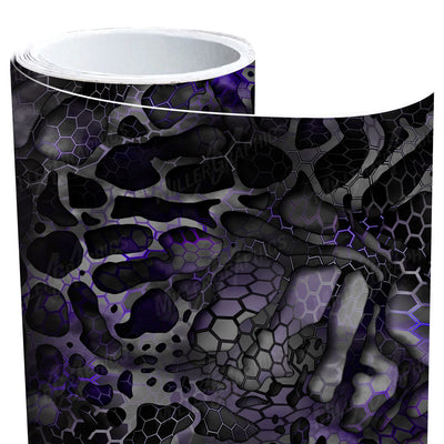 Chameleon Camo Black and Purple XD Vinyl Roll