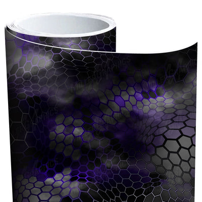 Chameleon Camo Black and Purple Vinyl Roll