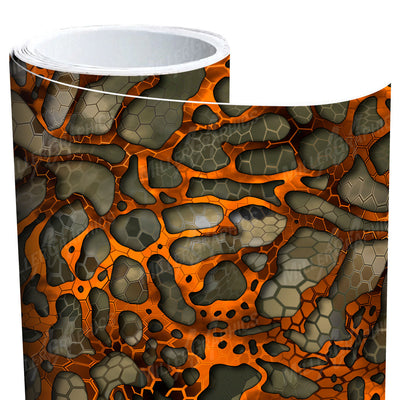 Chameleon Camo Blaze Orange XD Vinyl Roll