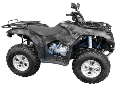 Chameleon Grey Camo ATV Wrap Kit