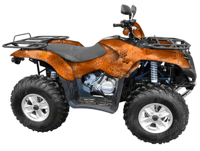 Chameleon Orange Camo ATV Wrap Kit