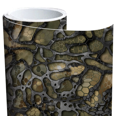 Chameleon and Black XD Camo Vinyl Roll