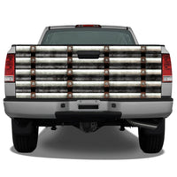 Corrugated Metal Distressed Tailgate Wrap