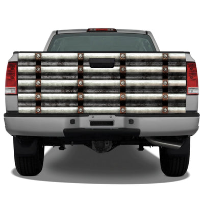 Corrugated Metal Distressed Tailgate Wrap