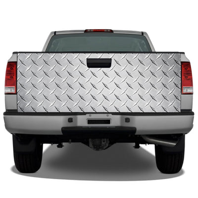Diamond Plate (Silver) Tailgate Wrap