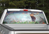 Elk in Fog Rear Window Decal