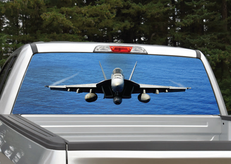 Fighter Jet Window Panel Fighter Jet Rear Window Graphic | Mid Atlantic Designs