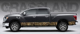 Camo "Grassland" Rocker Panel Decal Kit