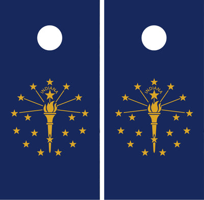 Indiana State Flag Cornhole Wraps