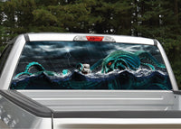 Kraken Sea Monster Nautical Rear Window Decal