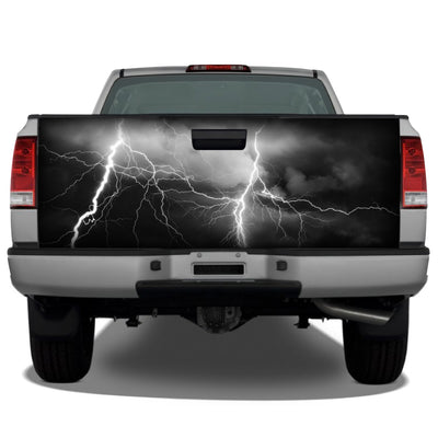 Lightning Storm Black Sky Tailgate Wrap