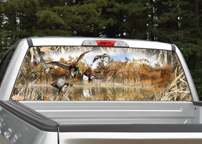 Mallard Ducks Camo Border 