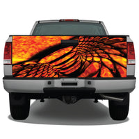 Mesh Plasma (Orange) Tailgate Wrap