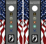 Military POW MIA Cornhole Wraps