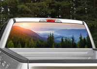 Mountain Scenery #7 Sunset Rear Window Decal