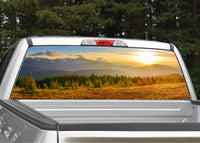 Mountain Scenery #8 Sunset Rear Window Decal