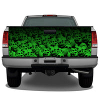 Pile of Skulls (Green) Tailgate Wrap