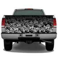 Pile of Skulls (White) Tailgate Wrap