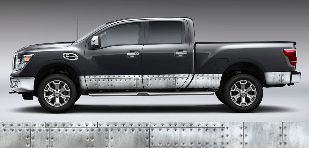 Riveted Metal Rocker Panel Decal Kit | Mid Atlantic Designs
