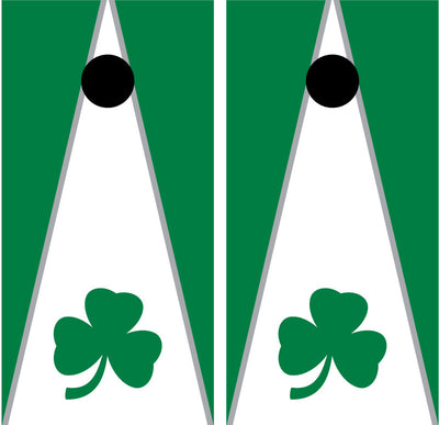 Irish Shamrock Cornhole Wraps