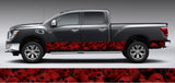 Pile of Skulls (Red) Rocker Panel Decal Kit