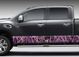 Camo "Tall Grass Pink" Rocker Panel Decal Kit