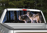 Wolves Scenery Rear Window Decal