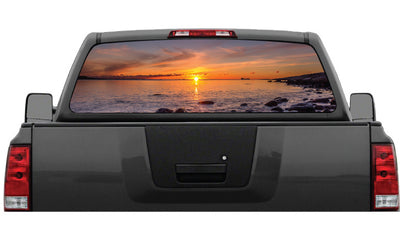Copy of Beach Ocean Sunset #4 Rear Window Graphic