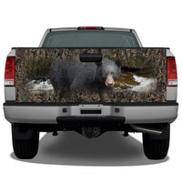 Black Bear Camo Border Tailgate Wrap