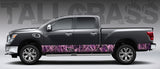 Camo "Tall Grass Pink" Rocker Panel Decal Kit